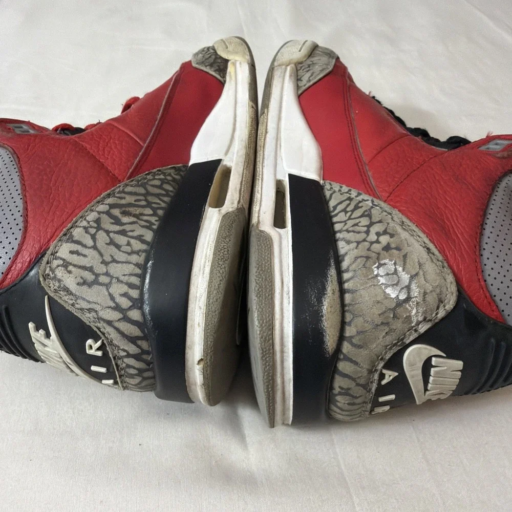 Nike Air Jordan 3 Retro Size 7Y‎ Or 8.5 Women Unite Fire Red Cement CQ0488-600